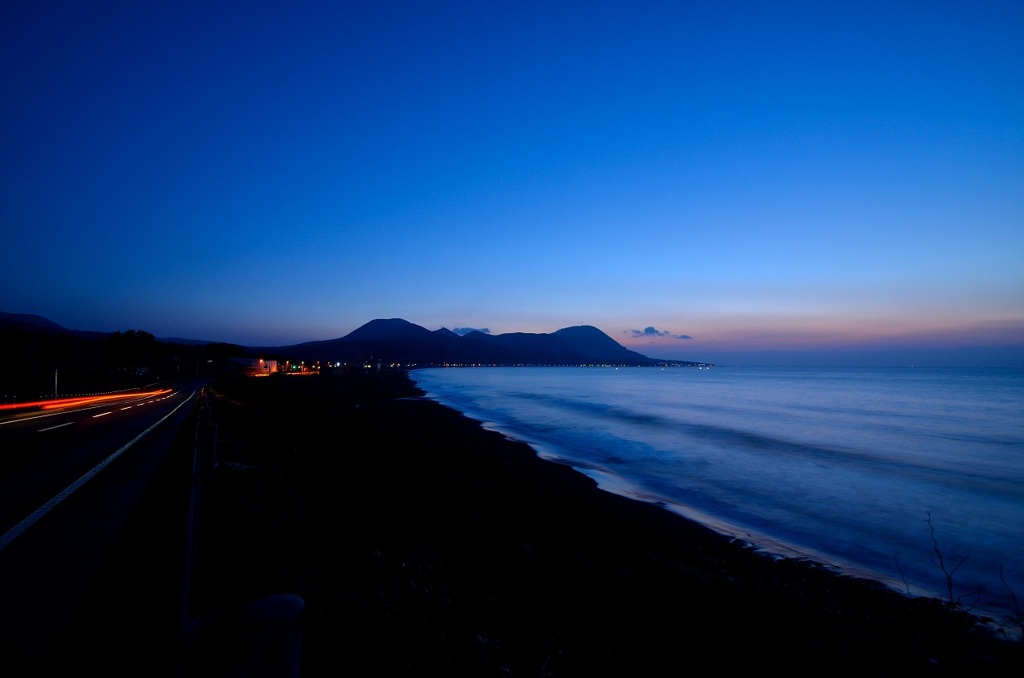 恵山の夜明け