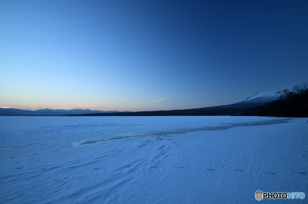 結氷の大沼