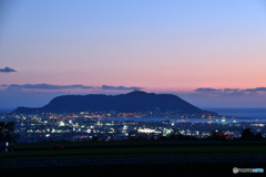 夕暮れの函館山