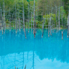 Blue pond