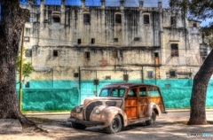 Cuba - 木製クラシックカー～前から