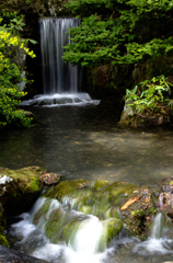 中島公園庭園の滝