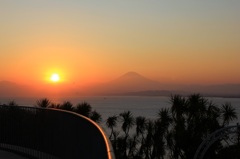 江の島灯台にて