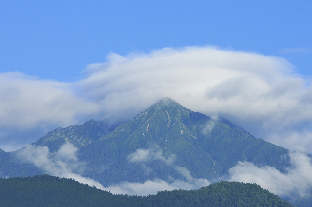 8月の常念岳