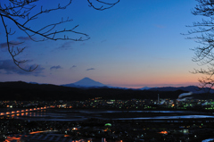 初冬の富士山