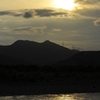 川面に映える夕焼け
