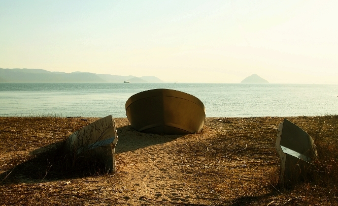 直島にて