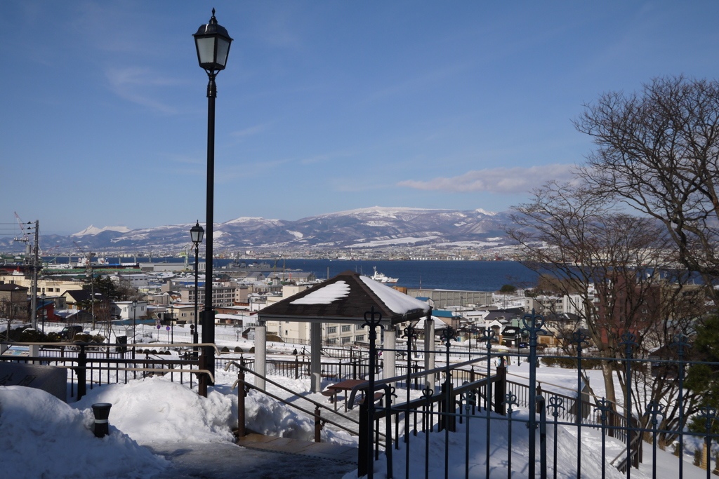 雪の元町公園
