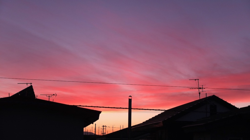 6月14日の夕焼け