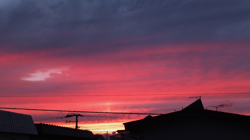 初秋の夕焼け２