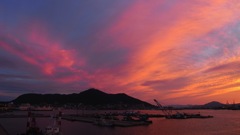 函館巴大橋からの函館山の夕景