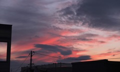 久しぶりの夕焼け2