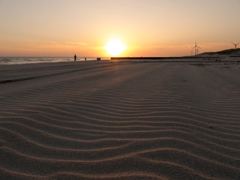 風紋の夕景