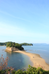 小豆島エンジェルロードにて...