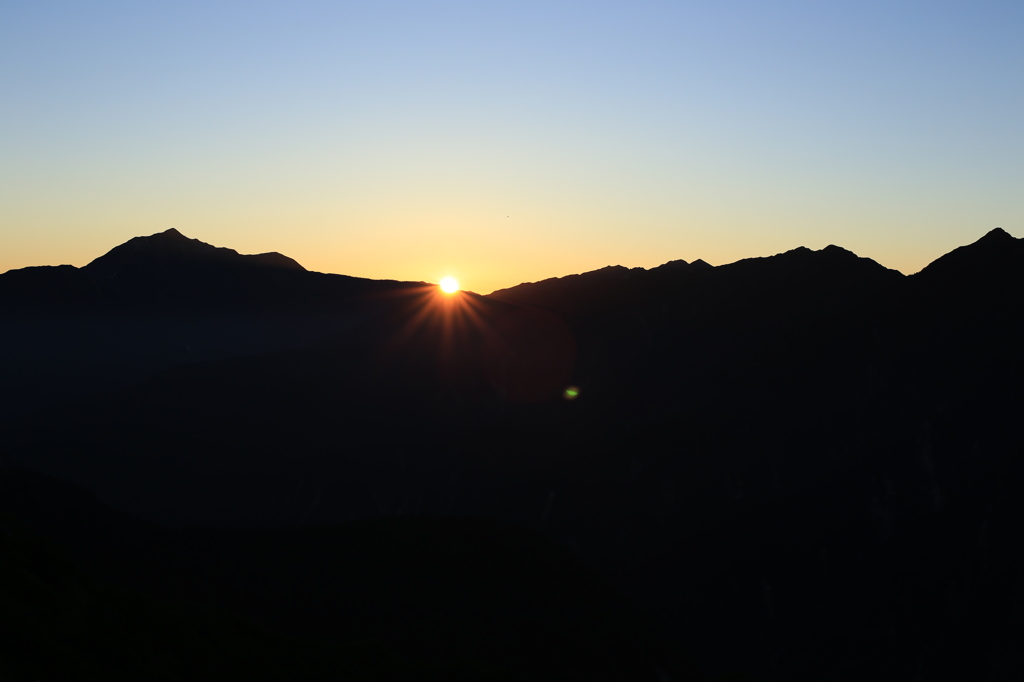 後立山からのご来光