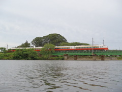 馬場目川に浮かびながら