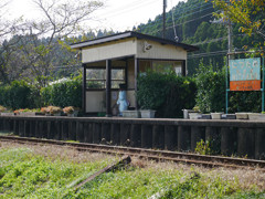 ムーミン列車を待っています