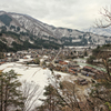 白川郷を見おろす