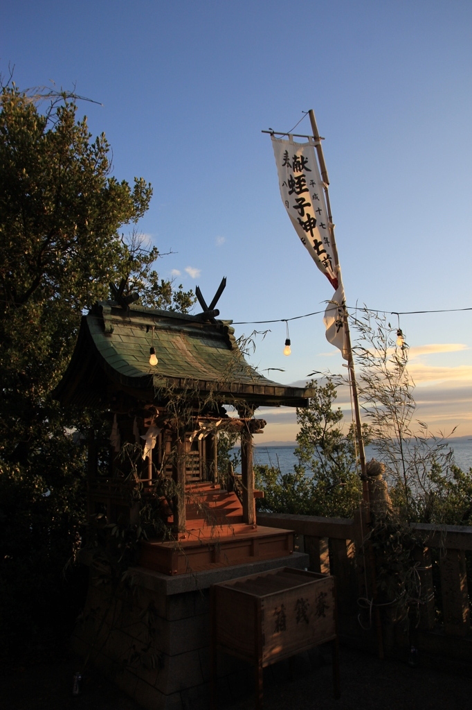 津嶋神社の日の出