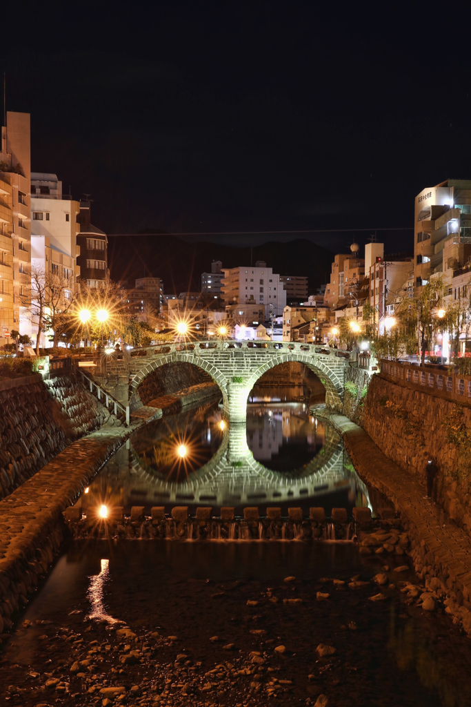 眼鏡橋の夜