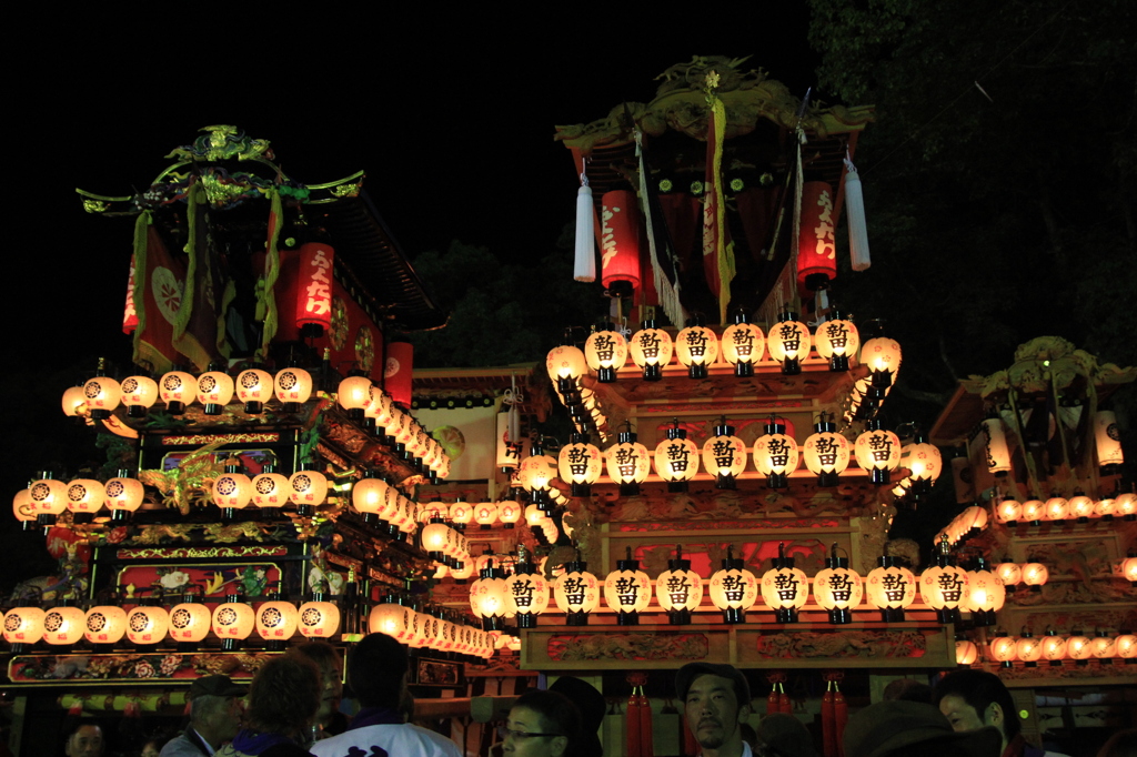 伊曽乃神社に集結