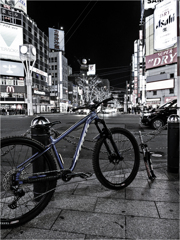 すすきの交差点にて