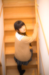 振り向く