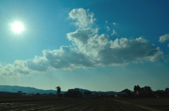 散歩中の空