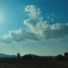 散歩中の空