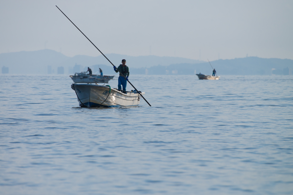宍道湖西岸のシジミ漁 ④