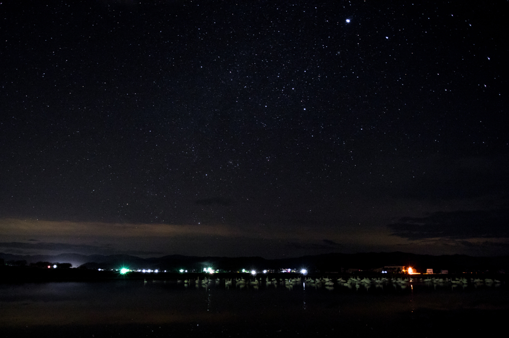 満天の星空と