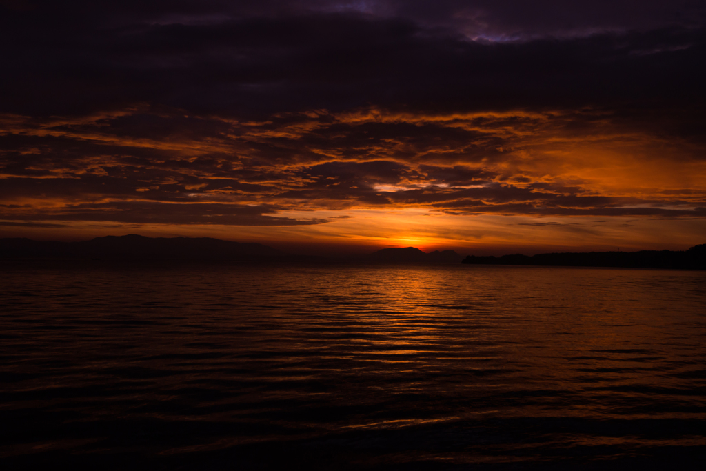 宍道湖の朝陽