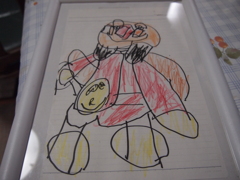 3歳の子供の描いた絵