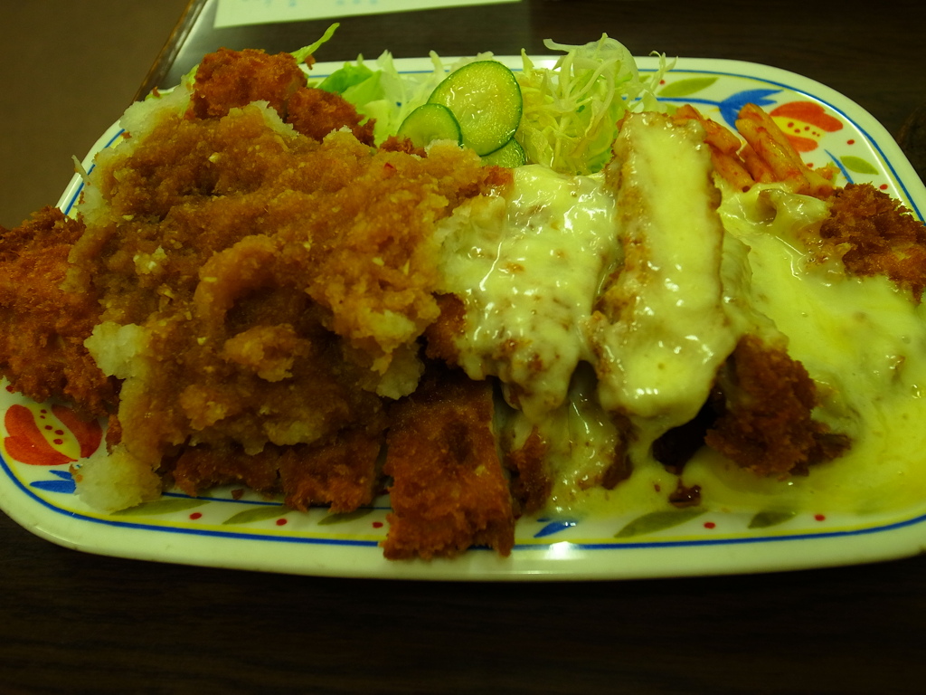 ジャンボチキンカツ定食　ハイライト