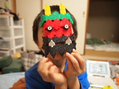 鬼のお面