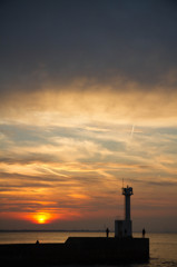 静かな夕景