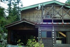 薬師沢小屋にて