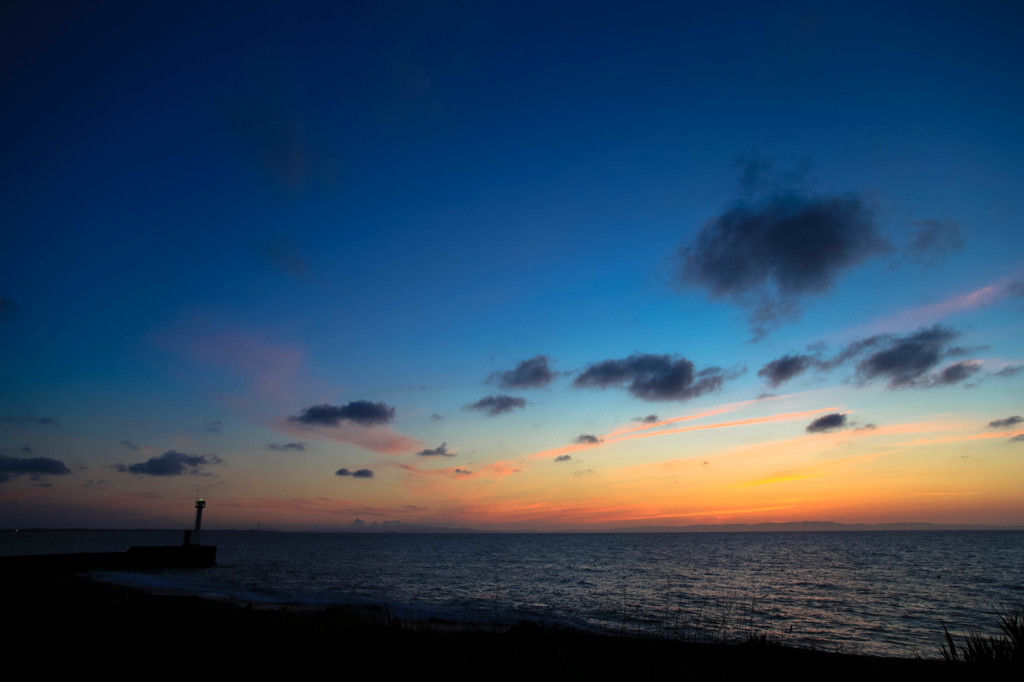 海と空 夕景