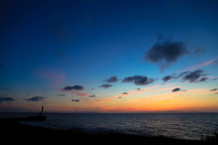 海と空 夕景