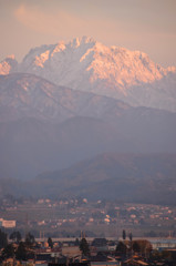 剱岳　秋の夕景