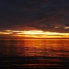 海、日没後