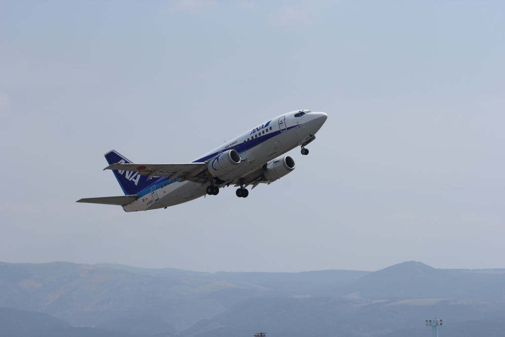 熊本空港にて