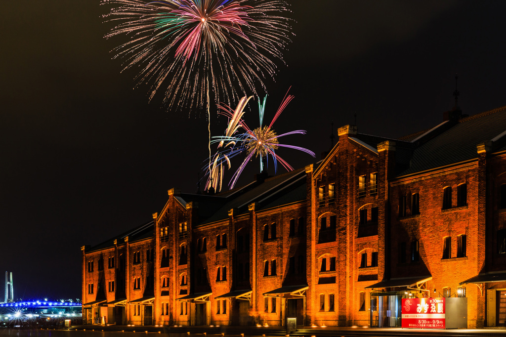 Red brick fireworks