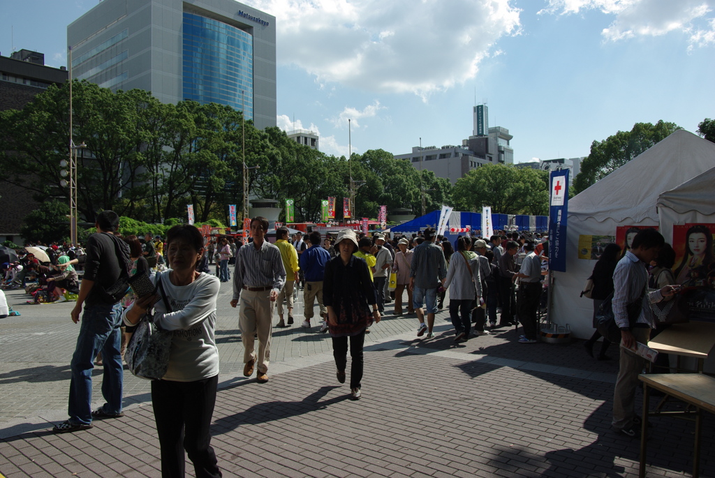 最終日の名古屋祭り