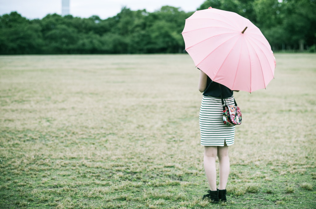 今日は雨の予報だったのに..