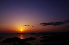 九十九島×夕日