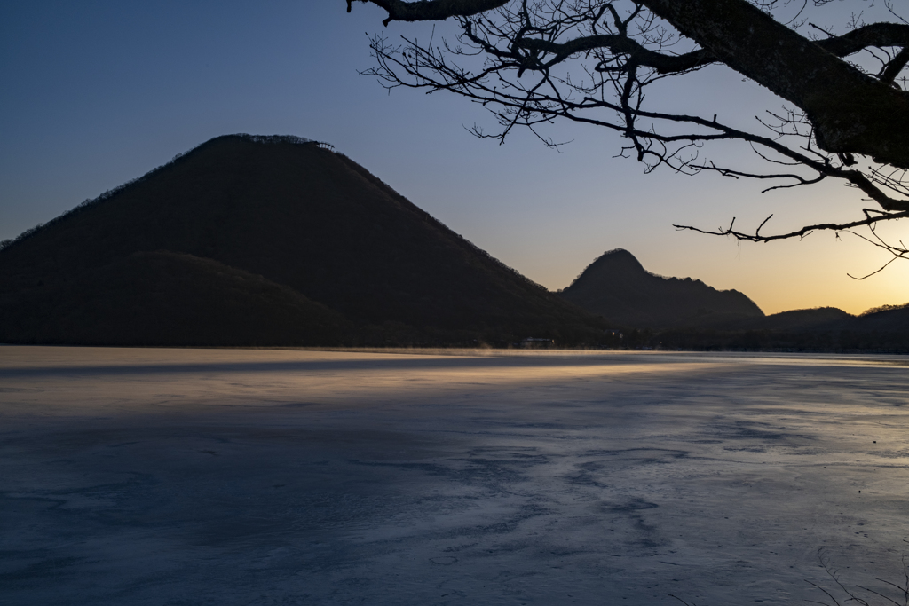 榛名湖畔、