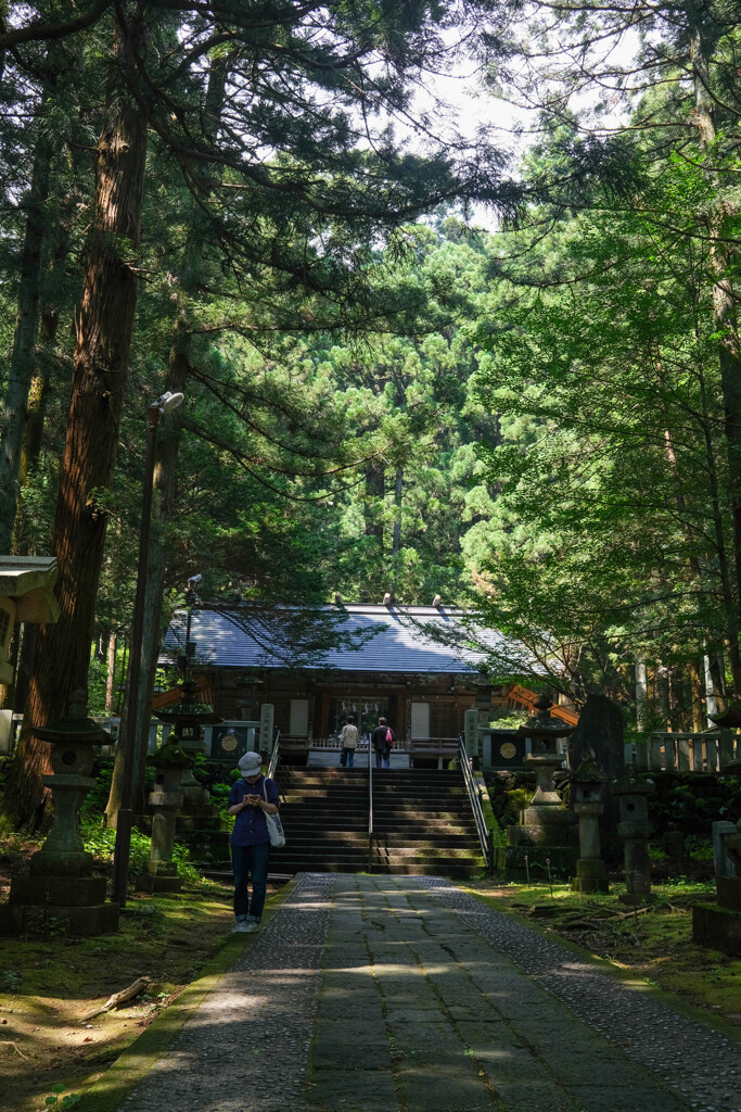 暑い日　赤城神社