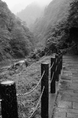 雨の清津峡