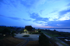 霞ケ浦の夜明け、